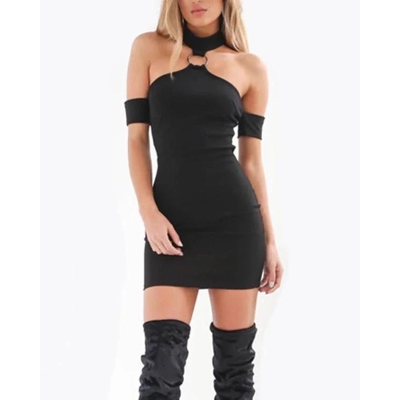 Forever 21 Casual Dress Black Size L - Picture 2 of 8